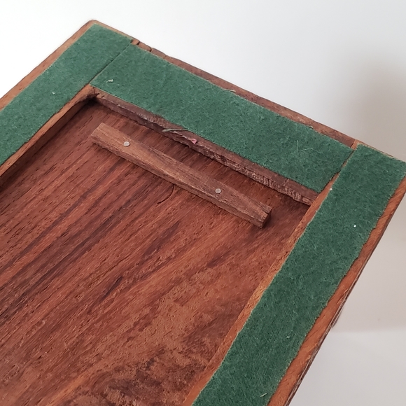 Antique Carved Wooden Elephant and Floral Expandable Book Holder from India - Picture 11 of 16